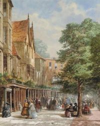 Rayner Louise Ingram The Pantiles Tunbridge Wells Kent Ca. 1858 60 canvas print