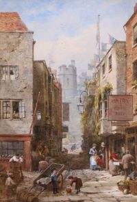 Rayner Louise Ingram Windsor Castle From Market Street Across Castle Hill canvas print