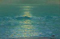 Redmond Granville Moonlit Malibu Surf canvas print