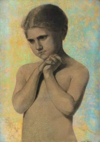 Redon Odilon Filette Nue 1906 canvas print