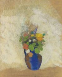 Redon Odilon Fleurs Dans Un Vase Ca. 1905 طباعة قماشية