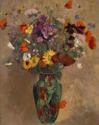 Redon Odilon Grand Bouquet De Fleurs Des Champs Ca. 1900 05 canvas print