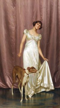 ريجيانيني فيتوريو سيدة أنيقة كاليفورنيا. 1915 طباعة قماشية