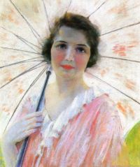 Reid Robert Lady With A Parasol 1921 canvas print