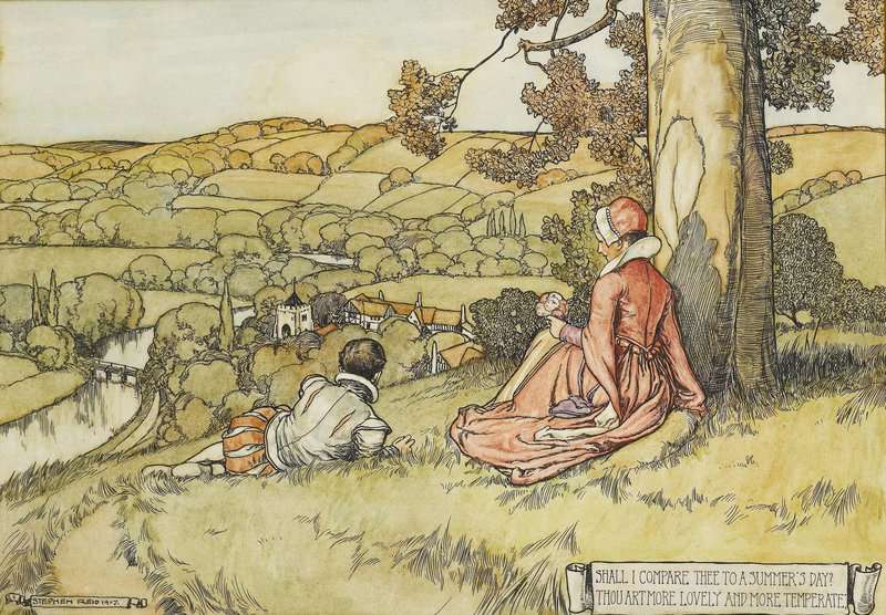 Reid Stephen Thou Art More Lovely And More Temperate 1907 canvas print