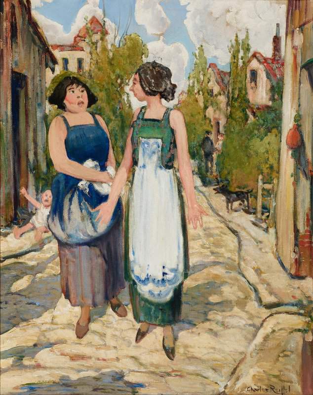 Reiffel Charles Acidulous And Credulous Alternatively Titled The Gossips canvas print