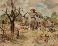 Reiffel Charles The Abandoned Farm 1939 canvas print