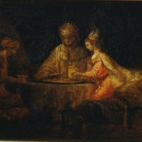 Rembrandt Ahasuerus And Haman At The Feast Of Esther