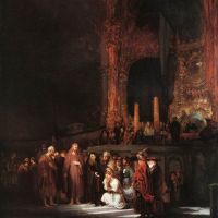 Rembrandt Christ And The Woman Taken In Adultery