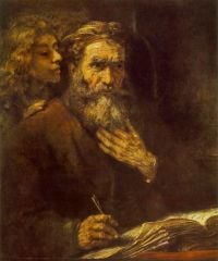 Rembrandt Evangelist Matthew canvas print