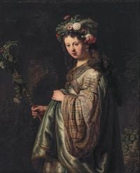 Rembrandt Flora canvas print