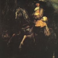 Rembrandt Frederick Rihel On Horseback