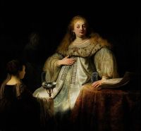 Rembrandt Judith beim Bankett des Holofernes
