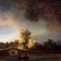 Rembrandt Landscape With A Stone Bridge
