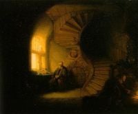 Rembrandt Philosopher In Meditation canvas print