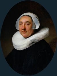 Rembrandt Portrait Of Haesje Van Cleyburgh canvas print