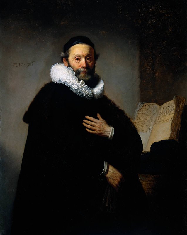 Rembrandt Portrait Of Johannes Wtenbogaert canvas print