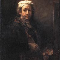 Rembrandt Portrait Of The Artist At His Easel 1660