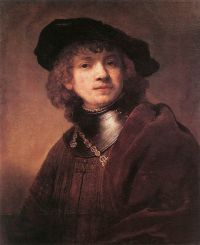 Rembrandt Self Portrait As A Young Man 1634 canvas print