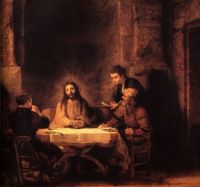 Rembrandt Supper At Emmaus canvas print