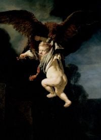 Rembrandt The Abduction Of Ganymede canvas print