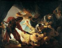 Rembrandt The Blinding Of Samson canvas print