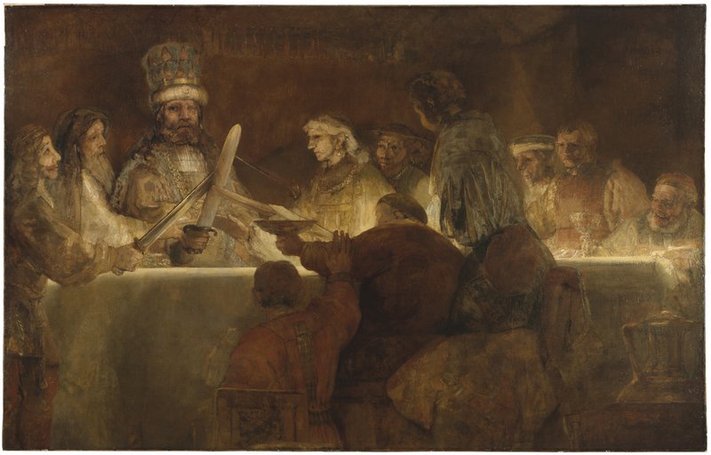 Rembrandt The Conspiracy Of Claudius Civilis canvas print