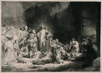 Rembrandt The Hundred Guilder Print canvas print