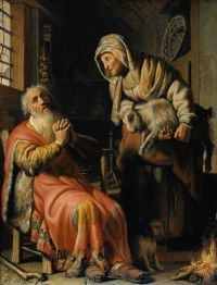 Rembrandt Tobit und Anna mit einem Kind