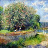 Renoir Chestnust Tree In Blossom - 1881