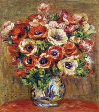Renoir Pierre Auguste Anemones Dans Un Vase Ca. 1915 canvas print