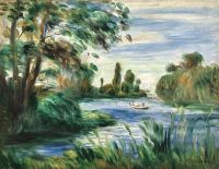 Renoir Pierre Auguste Au Bord De La Riviere canvas print