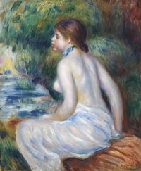 Renoir Pierre Auguste Baigneuse Assise 1890 canvas print