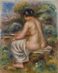 Renoir Pierre Auguste Baigneuse Au Linge Ca. 1915