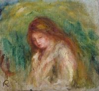 Renoir Pierre Auguste Buste De Femme   Fragment 1916