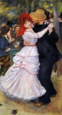 رقصة رينوار بيير أوغست في بوجيفال 1883