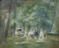 Renoir Pierre Auguste Dans Le Parc De Saint Cloud 1871