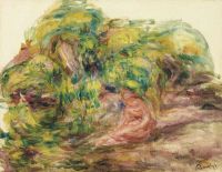 Renoir Pierre Auguste Deux Femmes Dans Le Jardin Des Collettes A Cagnes