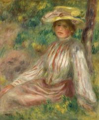 Renoir Pierre Auguste Femme Au Jardin Ca. 1890 canvas print
