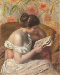 Renoir Pierre Auguste Femme Lisant 1891 canvas print