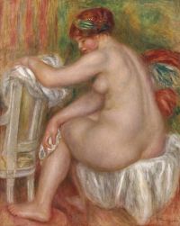 Renoir Pierre Auguste Femme Nue A Sa Toilette oder Femme S Essuyant 1913