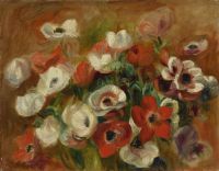 Renoir Pierre Auguste Gerbe D Anemones Ca. 1905