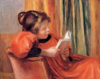 رينوار بيير أوغست فتاة تقرأ كاليفورنيا 1890
