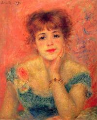 Renoir Pierre Auguste Jeanne Samary In A Low Necked Dress 1877