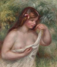 Renoir Pierre Auguste Jeune Femme Arrangeant Sa Chemise