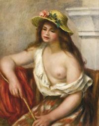 Renoir Pierre Auguste La Bohemienne Ca. 1902 03 canvas print