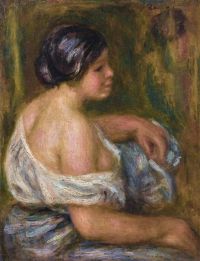 Renoir Pierre Auguste La Femme En Bleu 1914 canvas print
