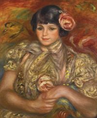 Renoir Pierre Auguste La Rose Dans Les Cheveux 1910 canvas print
