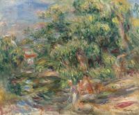 Renoir Pierre Auguste Lavandieres Au Bord Du Loup 1917 canvas print