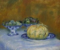 Renoir Pierre Auguste Nature Morte Au Melon Amandes Et Figues 1882